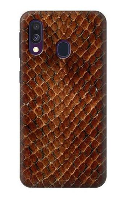 S0555 Snake Skin Hülle Schutzhülle Taschen für Samsung Galaxy A40