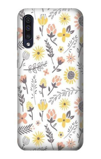 S2354 Pastel Flowers Pattern Hülle Schutzhülle Taschen für Samsung Galaxy A50