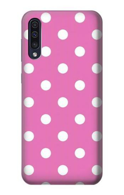 S2358 Pink Polka Dots Hülle Schutzhülle Taschen für Samsung Galaxy A50