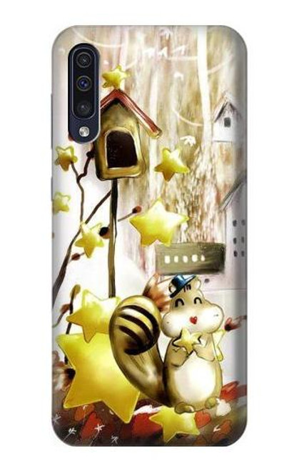 S0109 Cute Squirrel Cartoon Hülle Schutzhülle Taschen für Samsung Galaxy A70