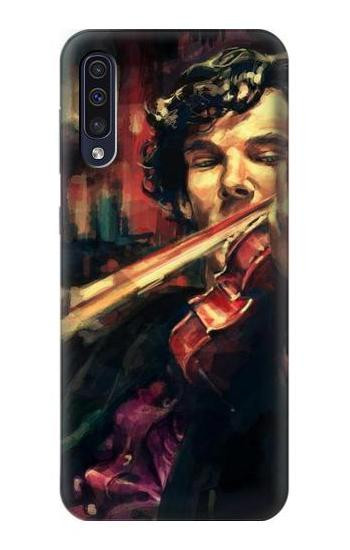 S0723 Violin Art Paint Hülle Schutzhülle Taschen für Samsung Galaxy A70