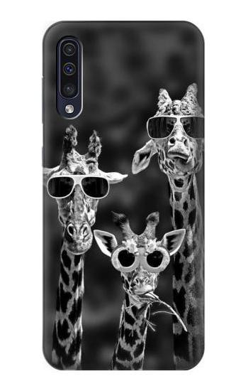 S2327 Giraffes With Sunglasses Hülle Schutzhülle Taschen für Samsung Galaxy A70