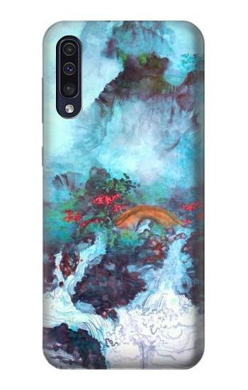 S2724 White Dragon Pool Lui Haisu Hülle Schutzhülle Taschen für Samsung Galaxy A70