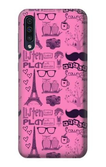 S2885 Paris Pink Hülle Schutzhülle Taschen für Samsung Galaxy A70