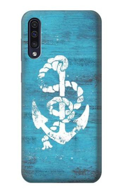 S3053 Marine Anchor Blue Hülle Schutzhülle Taschen für Samsung Galaxy A70