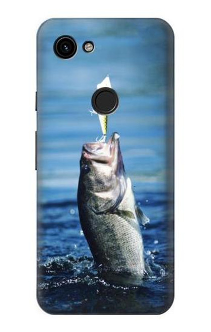 S1594 Bass Fishing Hülle Schutzhülle Taschen für Google Pixel 3a