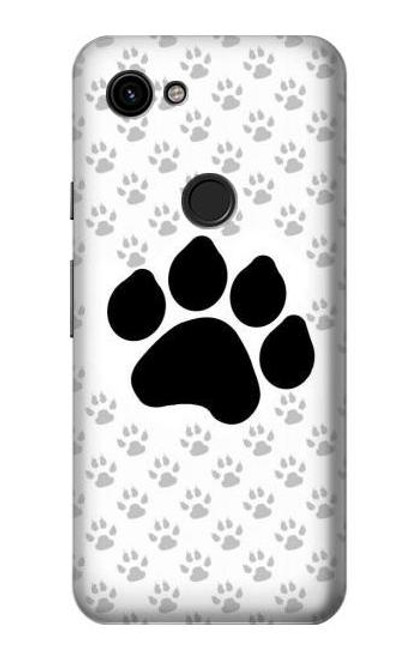 S2355 Paw Foot Print Hülle Schutzhülle Taschen für Google Pixel 3a