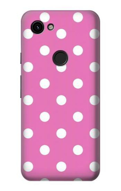 S2358 Pink Polka Dots Hülle Schutzhülle Taschen für Google Pixel 3a