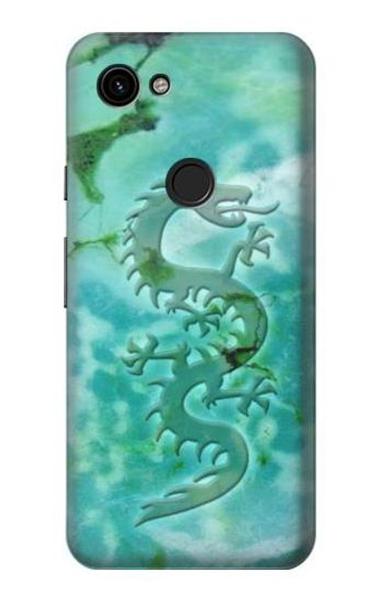 S2653 Dragon Green Turquoise Stone Graphic Hülle Schutzhülle Taschen für Google Pixel 3a