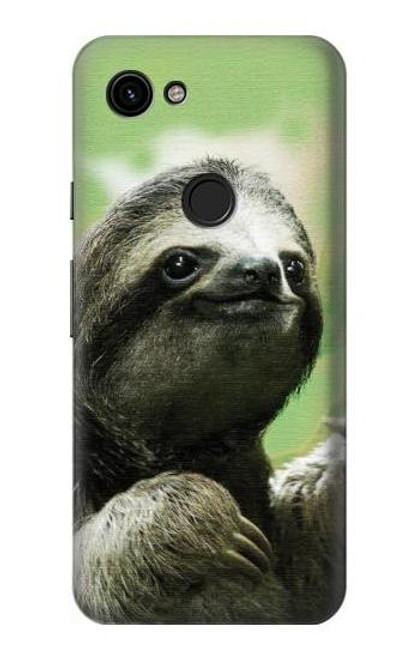 S2708 Smiling Sloth Hülle Schutzhülle Taschen für Google Pixel 3a