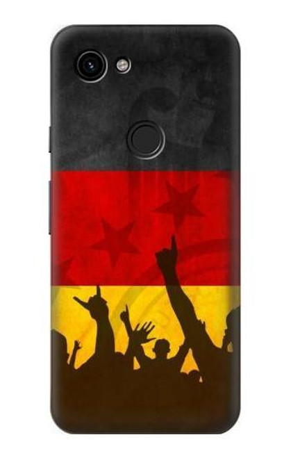 S2966 Germany Football Soccer Euro 2016 Hülle Schutzhülle Taschen für Google Pixel 3a
