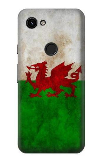 S2976 Wales Football Soccer Euro 2016 Flag Hülle Schutzhülle Taschen für Google Pixel 3a