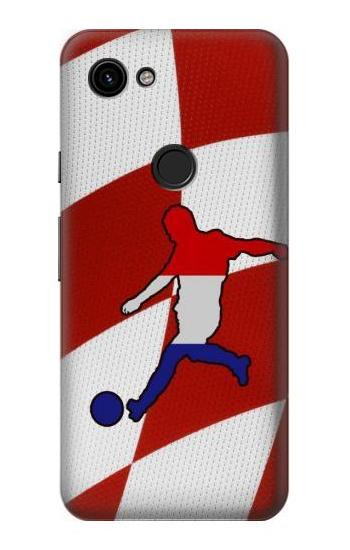 S2993 Croatia Football Soccer Euro 2016 Hülle Schutzhülle Taschen für Google Pixel 3a