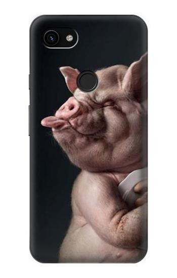 S1273 Crazy Pig Hülle Schutzhülle Taschen für Google Pixel 3a XL