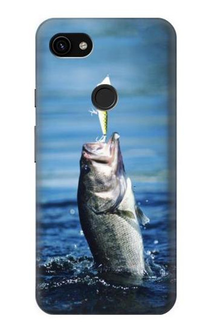 S1594 Bass Fishing Hülle Schutzhülle Taschen für Google Pixel 3a XL