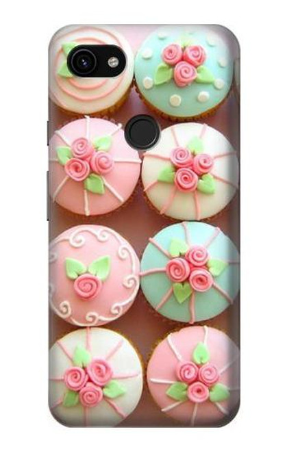 S1718 Yummy Cupcakes Hülle Schutzhülle Taschen für Google Pixel 3a XL