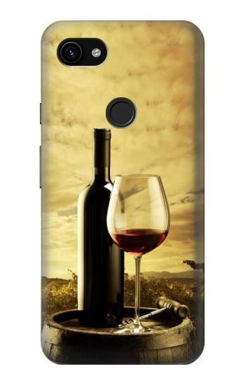 S2042 A Grape Vineyard Grapes Bottle Red Wine Hülle Schutzhülle Taschen für Google Pixel 3a XL