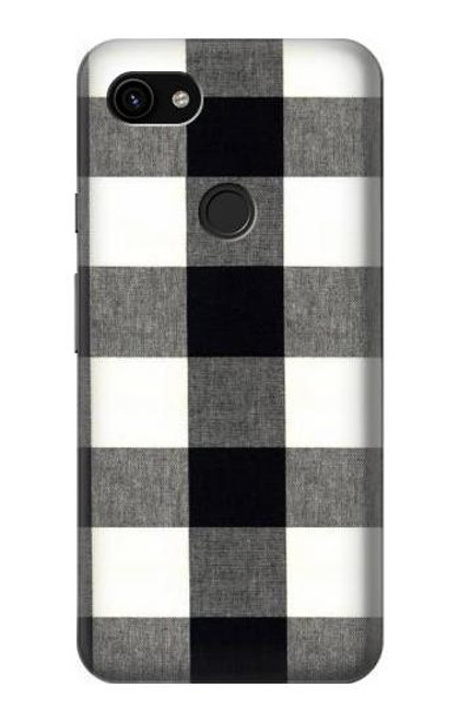S2842 Black and White Buffalo Check Pattern Hülle Schutzhülle Taschen für Google Pixel 3a XL