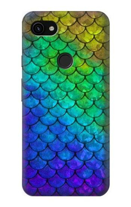 S2930 Mermaid Fish Scale Hülle Schutzhülle Taschen für Google Pixel 3a XL