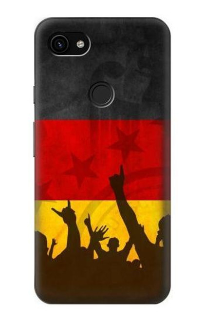 S2966 Germany Football Soccer Euro 2016 Hülle Schutzhülle Taschen für Google Pixel 3a XL