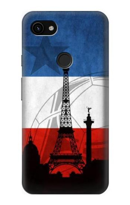 S2980 France Football Soccer Euro 2016 Hülle Schutzhülle Taschen für Google Pixel 3a XL