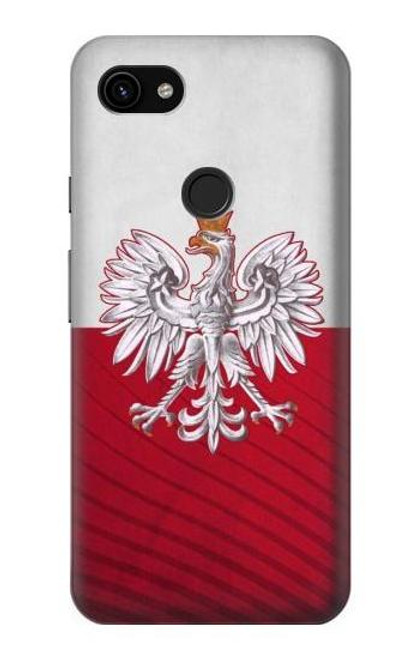 S3005 Poland Football Soccer Euro 2016 Hülle Schutzhülle Taschen für Google Pixel 3a XL