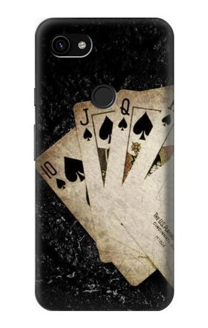 S3231 Vintage Royal Straight Flush Cards Hülle Schutzhülle Taschen für Google Pixel 3a XL