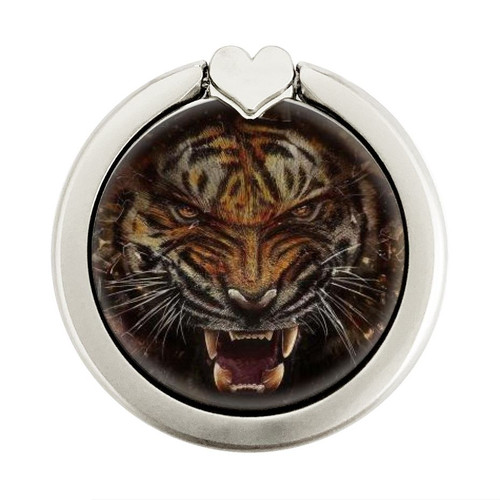 S0575 Tiger Face Grafik Ringhalter und PopSockets