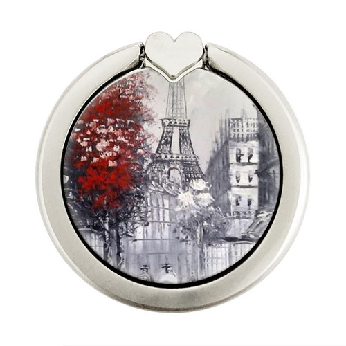 S1295 Eiffel Painting of Paris Grafik Ringhalter und PopSockets