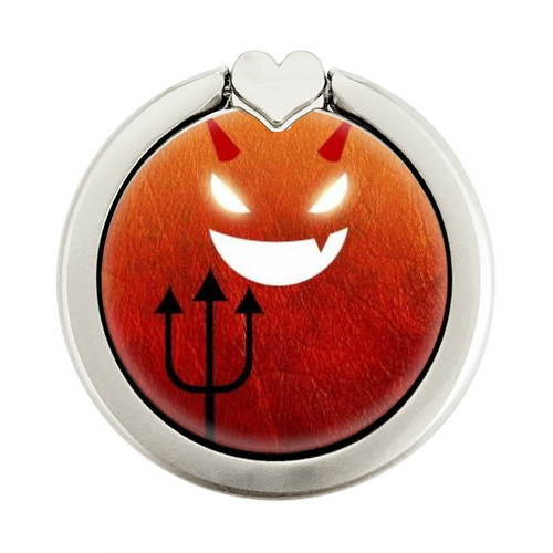 S2454 Red Cute Little Devil Cartoon Grafik Ringhalter und PopSockets