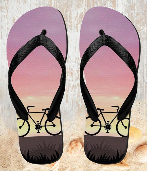 FA0507 Bicycle Sunset Beach Sandal Zehentrenner Unisex