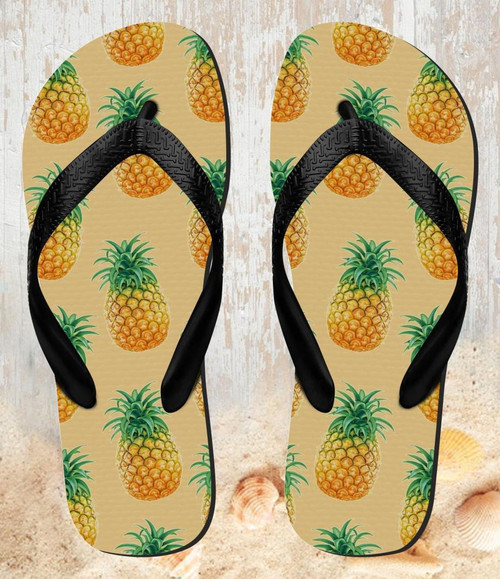 FA0511 Pineapple Pattern Beach Sandal Zehentrenner Unisex