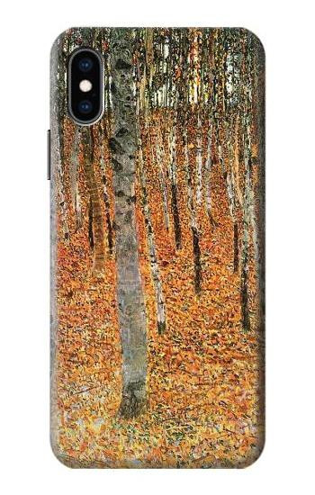 S3380 Gustav Klimt Birch Forest Hülle Schutzhülle Taschen für iPhone X, iPhone XS