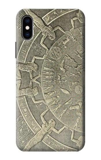 S3396 Dendera Zodiac Ancient Egypt Hülle Schutzhülle Taschen für iPhone X, iPhone XS