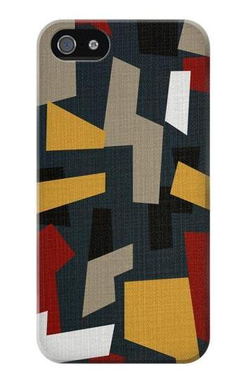 S3386 Abstract Fabric Texture Hülle Schutzhülle Taschen für iPhone 5 5S SE