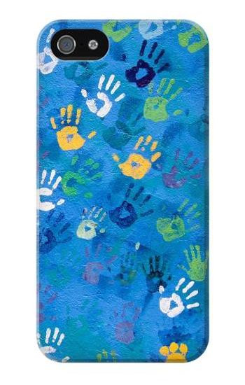 S3403 Hand Print Hülle Schutzhülle Taschen für iPhone 5 5S SE