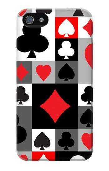 S3463 Poker Card Suit Hülle Schutzhülle Taschen für iPhone 5 5S SE