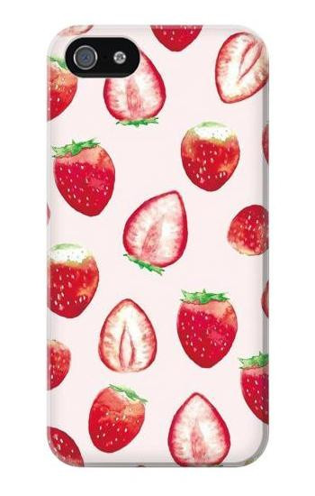 S3481 Strawberry Hülle Schutzhülle Taschen für iPhone 5 5S SE