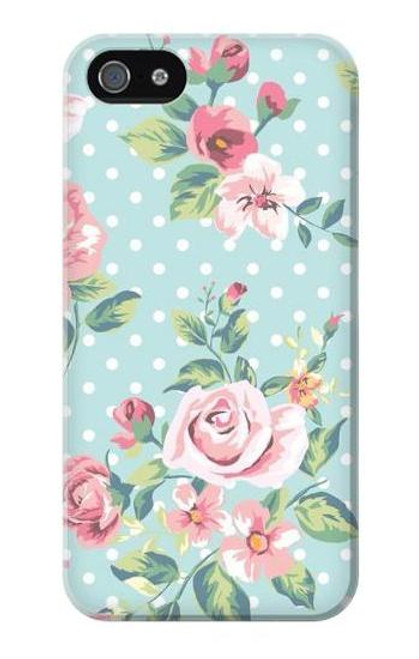 S3494 Vintage Rose Polka Dot Hülle Schutzhülle Taschen für iPhone 5 5S SE