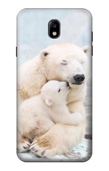 S3373 Polar Bear Hug Family Hülle Schutzhülle Taschen für Samsung Galaxy J7 (2018), J7 Aero, J7 Top, J7 Aura, J7 Crown, J7 Refine, J7 Eon, J7 V 2nd Gen, J7 Star