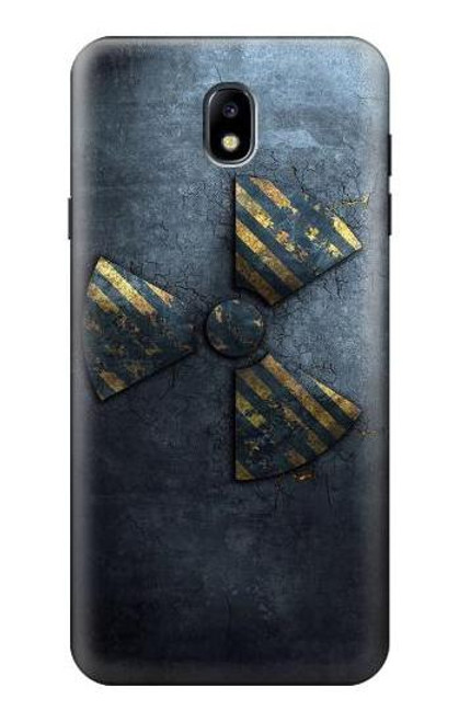 S3438 Danger Radioactive Hülle Schutzhülle Taschen für Samsung Galaxy J7 (2018), J7 Aero, J7 Top, J7 Aura, J7 Crown, J7 Refine, J7 Eon, J7 V 2nd Gen, J7 Star