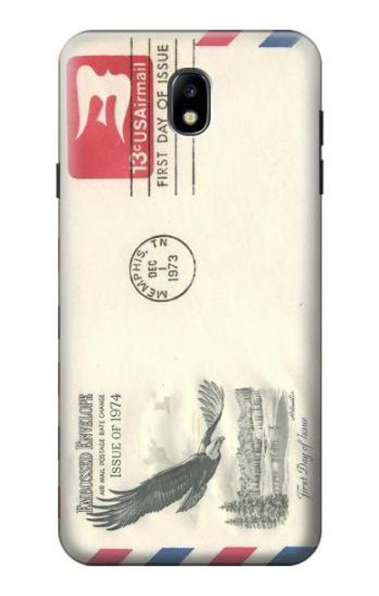S3551 Vintage Airmail Envelope Art Hülle Schutzhülle Taschen für Samsung Galaxy J7 (2018), J7 Aero, J7 Top, J7 Aura, J7 Crown, J7 Refine, J7 Eon, J7 V 2nd Gen, J7 Star