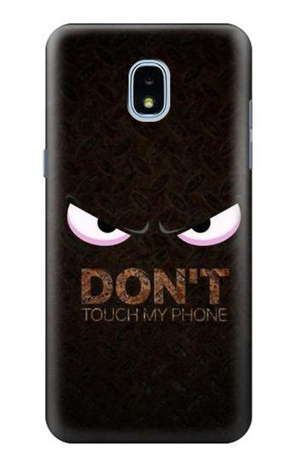 S3412 Do Not Touch My Phone Hülle Schutzhülle Taschen für Samsung Galaxy J3 (2018), J3 Star, J3 V 3rd Gen, J3 Orbit, J3 Achieve, Express Prime 3, Amp Prime 3