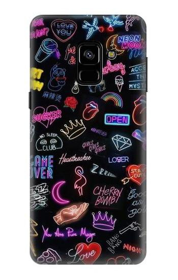 S3433 Vintage Neon Graphic Hülle Schutzhülle Taschen für Samsung Galaxy A8 (2018)