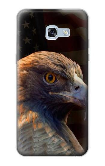 S3376 Eagle American Flag Hülle Schutzhülle Taschen für Samsung Galaxy A5 (2017)