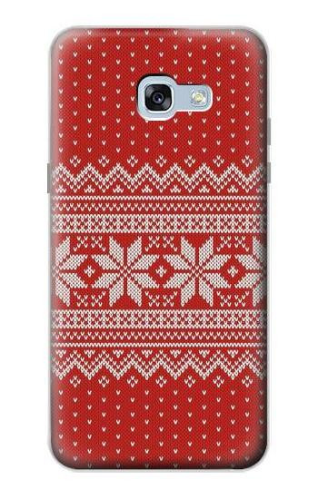 S3384 Winter Seamless Knitting Pattern Hülle Schutzhülle Taschen für Samsung Galaxy A5 (2017)