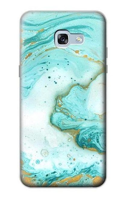 S3399 Green Marble Graphic Print Hülle Schutzhülle Taschen für Samsung Galaxy A5 (2017)