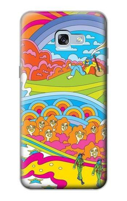S3407 Hippie Art Hülle Schutzhülle Taschen für Samsung Galaxy A5 (2017)