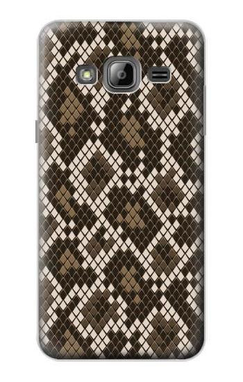 S3389 Seamless Snake Skin Pattern Graphic Hülle Schutzhülle Taschen für Samsung Galaxy J3 (2016)