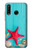 S3428 Aqua Wood Starfish Shell Hülle Schutzhülle Taschen für Huawei P30 lite